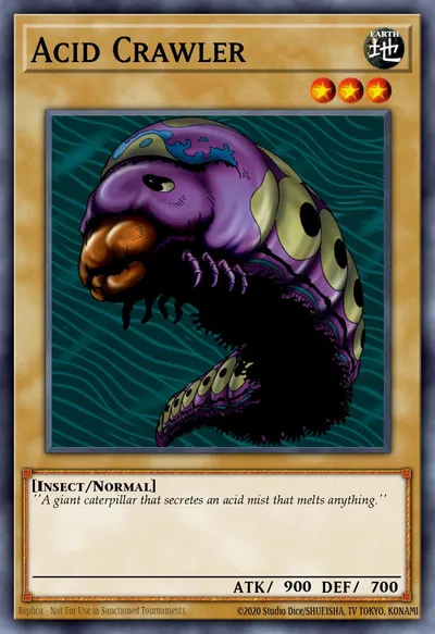 Rastejante Ácido — Carta Yu-Gi-Oh!
