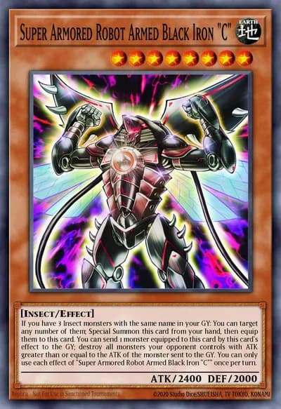 Super Armored Robot Armed Black Iron "C" — Carta Yu-Gi-Oh!