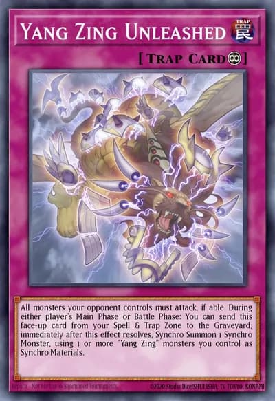 Yang Zing Desencadeado — Carta Yu-Gi-Oh!