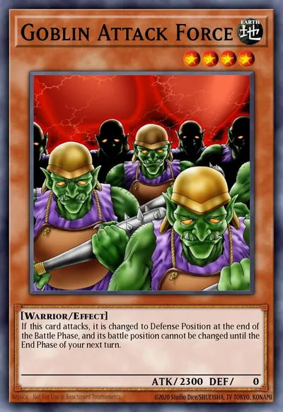 Força de Ataque Goblin — Carta Yu-Gi-Oh!