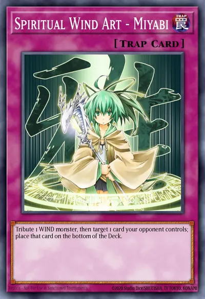 Arte Espiritual do Vento - Miyabi — Carta Yu-Gi-Oh!