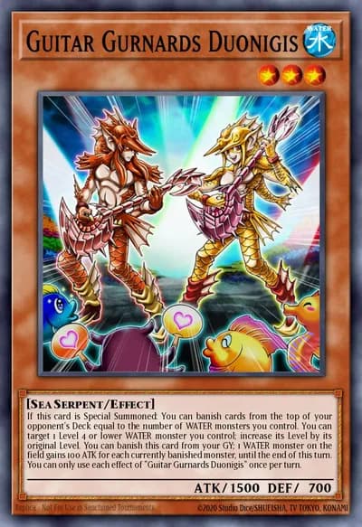 Guitar Gurnards Duonigis — Carta Yu-Gi-Oh!
