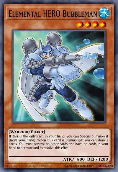 Elemental HERO Bubbleman — Carta Yu-Gi-Oh!