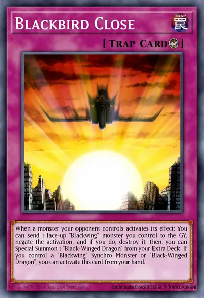 Fechamento Blackbird — Carta Yu-Gi-Oh!