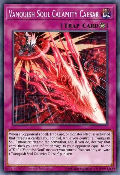 Vanquish Soul Calamity Caesar — Carta Yu-Gi-Oh!