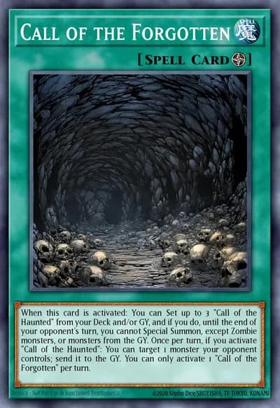 Call of the Forgotten — Carta Yu-Gi-Oh!