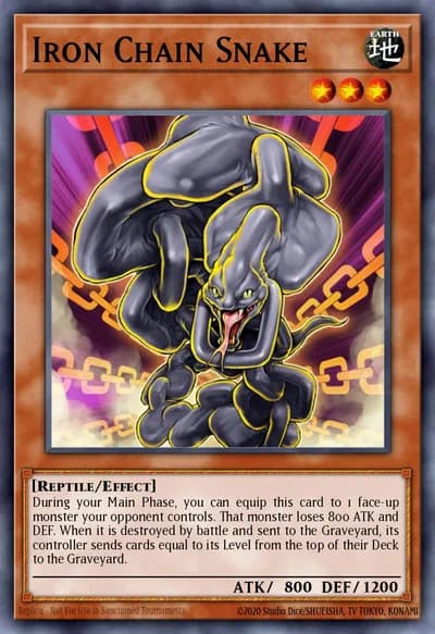 Cobra da Corrente de Ferro — Carta Yu-Gi-Oh!