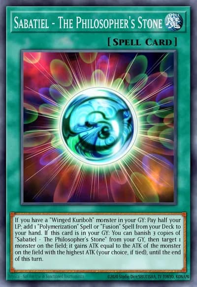 Sabatiel - A Pedra Filosofal — Carta Yu-Gi-Oh!