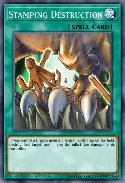 Destruição Estampada — Carta Yu-Gi-Oh!