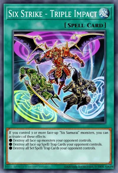 Seis Golpes - Impacto Triplo — Carta Yu-Gi-Oh!