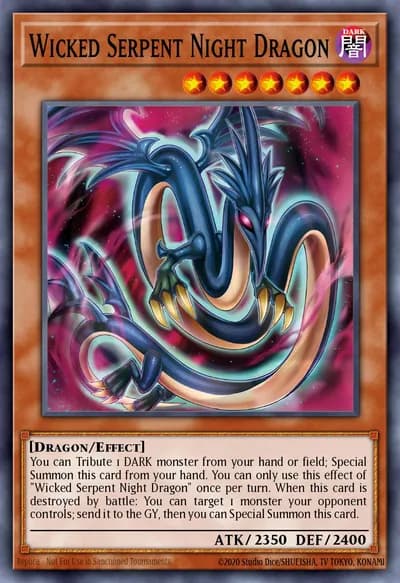 Dragão Serpente da Noite Maligna — Carta Yu-Gi-Oh!