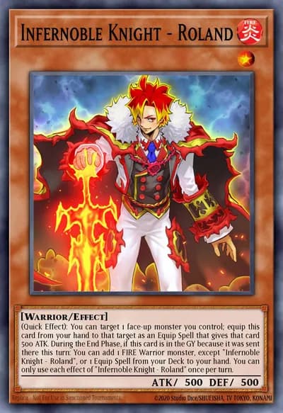 Infernoble Knight - Roland — Carta Yu-Gi-Oh!