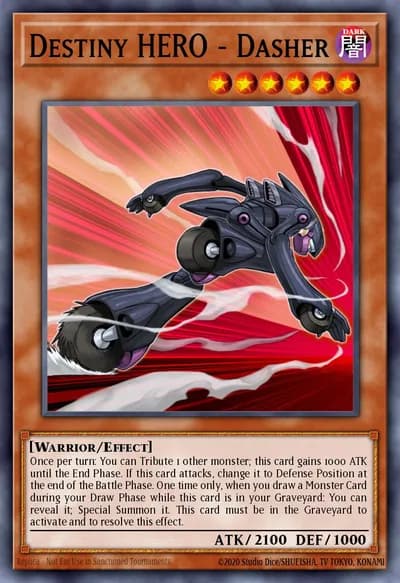 Destiny HERO - Dasher — Carta Yu-Gi-Oh!