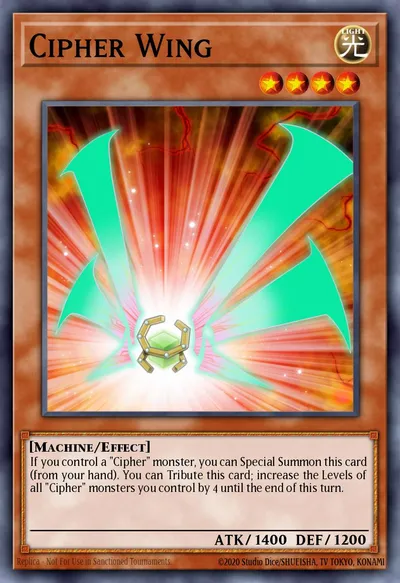 Cipher Wing — Carta Yu-Gi-Oh!