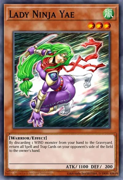 Ninja Feminina Yae — Carta Yu-Gi-Oh!