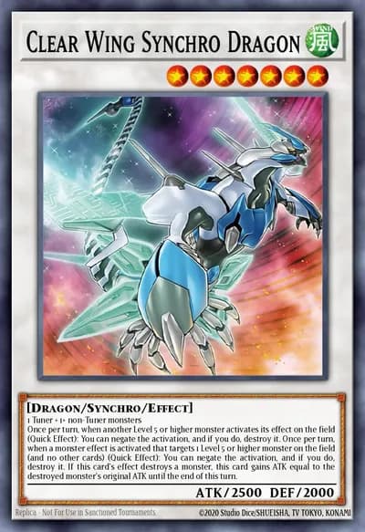 Clear Wing Synchro Dragon — Carta Yu-Gi-Oh!