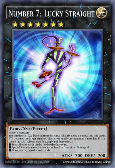 Número 7: Lucky Straight — Carta Yu-Gi-Oh!