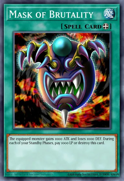 Mask of Brutality — Carta Yu-Gi-Oh!
