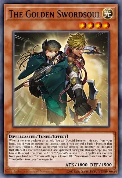 The Golden Swordsoul — Carta Yu-Gi-Oh!