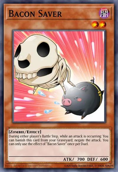 Bacon Saver — Carta Yu-Gi-Oh!