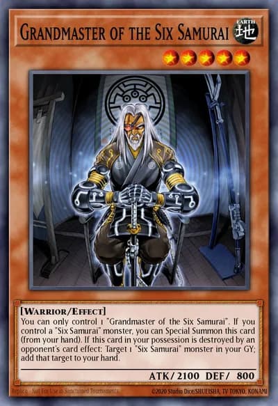 Grão-Mestre dos Seis Samurai — Carta Yu-Gi-Oh!