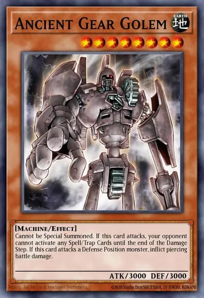 Golem de Engrenagem Antiga — Carta Yu-Gi-Oh!