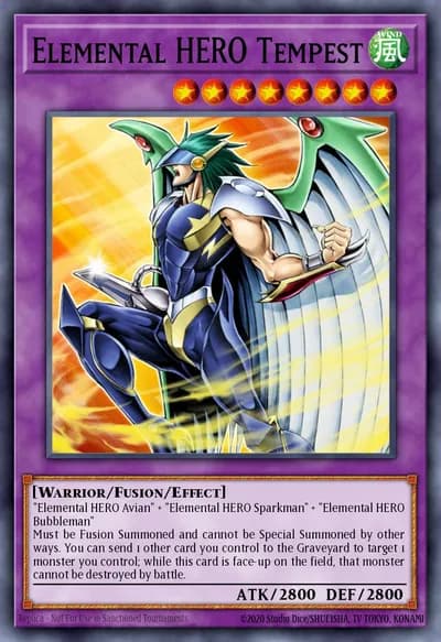 Elemental HERO Tempest — Carta Yu-Gi-Oh!