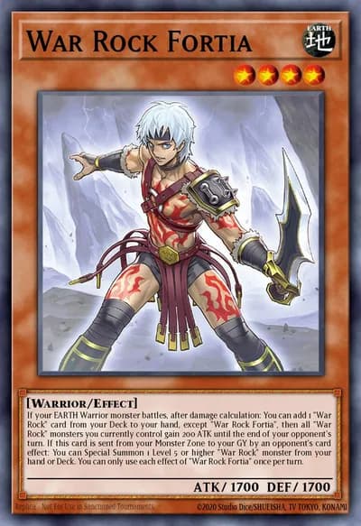 War Rock Fortia — Carta Yu-Gi-Oh!