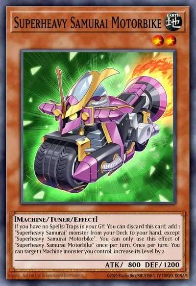 Superheavy Samurai Motorbike — Carta Yu-Gi-Oh!