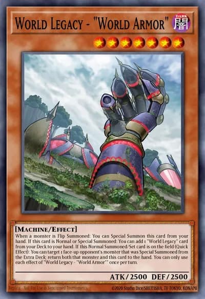 World Legacy - "World Armor" — Carta Yu-Gi-Oh!