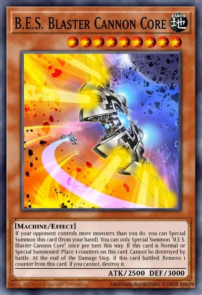 B.E.S. Núcleo do Canhão Blaster — Carta Yu-Gi-Oh!