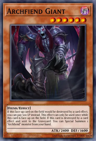 Archfiend Giant — Carta Yu-Gi-Oh!