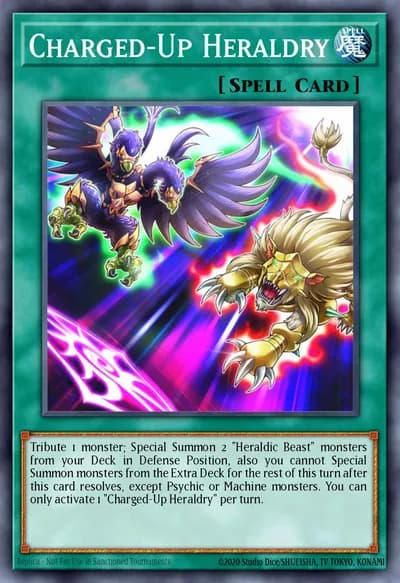 Charged-Up Heraldry — Carta Yu-Gi-Oh!