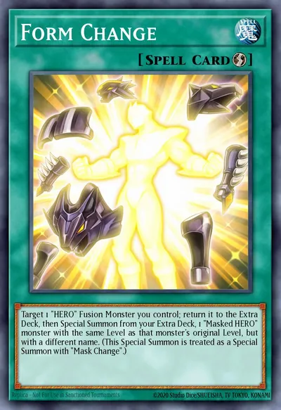 Form Change — Carta Yu-Gi-Oh!