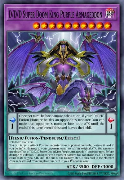 D/D/D Super Doom King Purple Armageddon — Carta Yu-Gi-Oh!