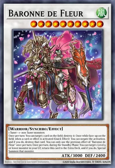 Baronne de Fleur — Carta Yu-Gi-Oh!