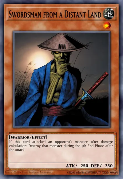 Espadachim de uma Terra Distante — Carta Yu-Gi-Oh!