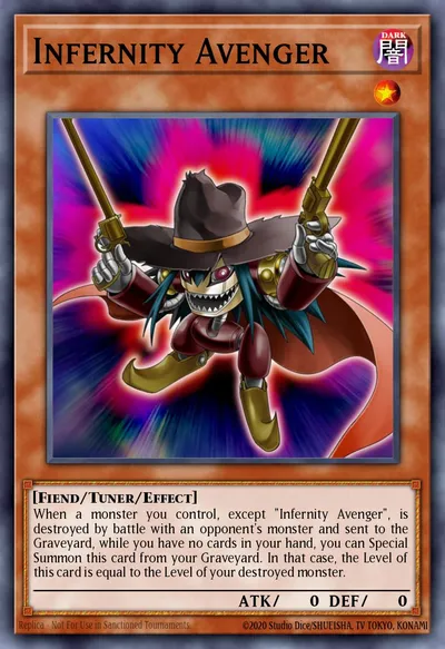 Infernity Avenger — Carta Yu-Gi-Oh!