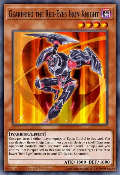 Gearfried the Red-Eyes Iron Knight — Carta Yu-Gi-Oh!