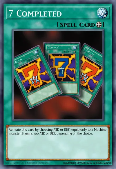 7 Completado — Carta Yu-Gi-Oh!