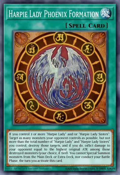 Harpie Lady Phoenix Formation — Carta Yu-Gi-Oh!