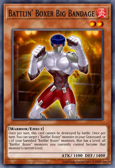 Battlin' Boxer Big Bandage — Carta Yu-Gi-Oh!