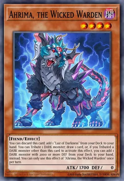 Ahrima, o Guardião Maligno — Carta Yu-Gi-Oh!