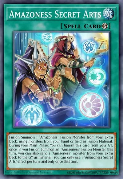 Artes Secretas Amazoness — Carta Yu-Gi-Oh!
