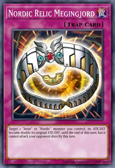 Relíquia Nórdica Megingjord — Carta Yu-Gi-Oh!