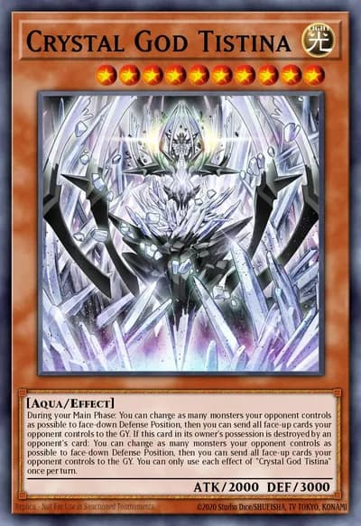 Deus Cristal Tistina — Carta Yu-Gi-Oh!