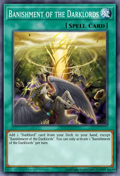 Banimento dos Darklords — Carta Yu-Gi-Oh!