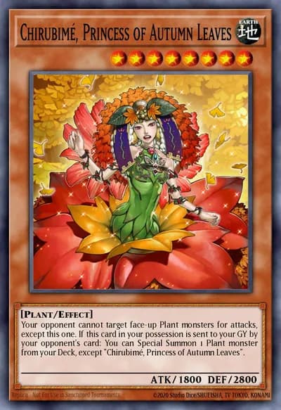 Chirubimé, Princesa das Folhas de Outono — Carta Yu-Gi-Oh!