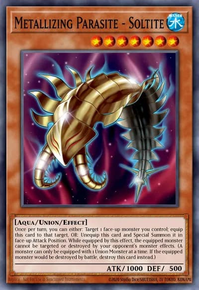 Metallizing Parasite - Soltite — Carta Yu-Gi-Oh!