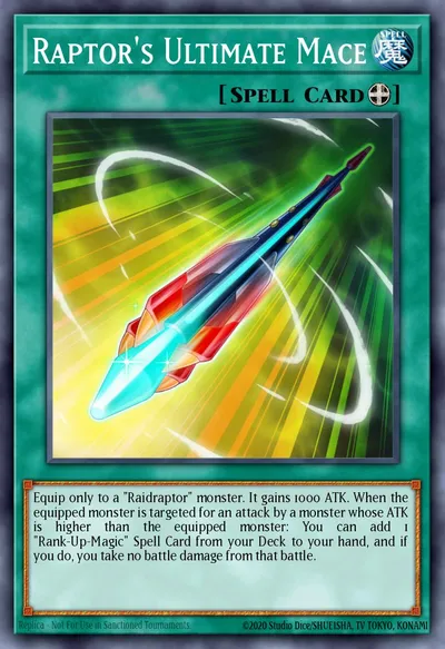 Maça Suprema do Raptor — Carta Yu-Gi-Oh!